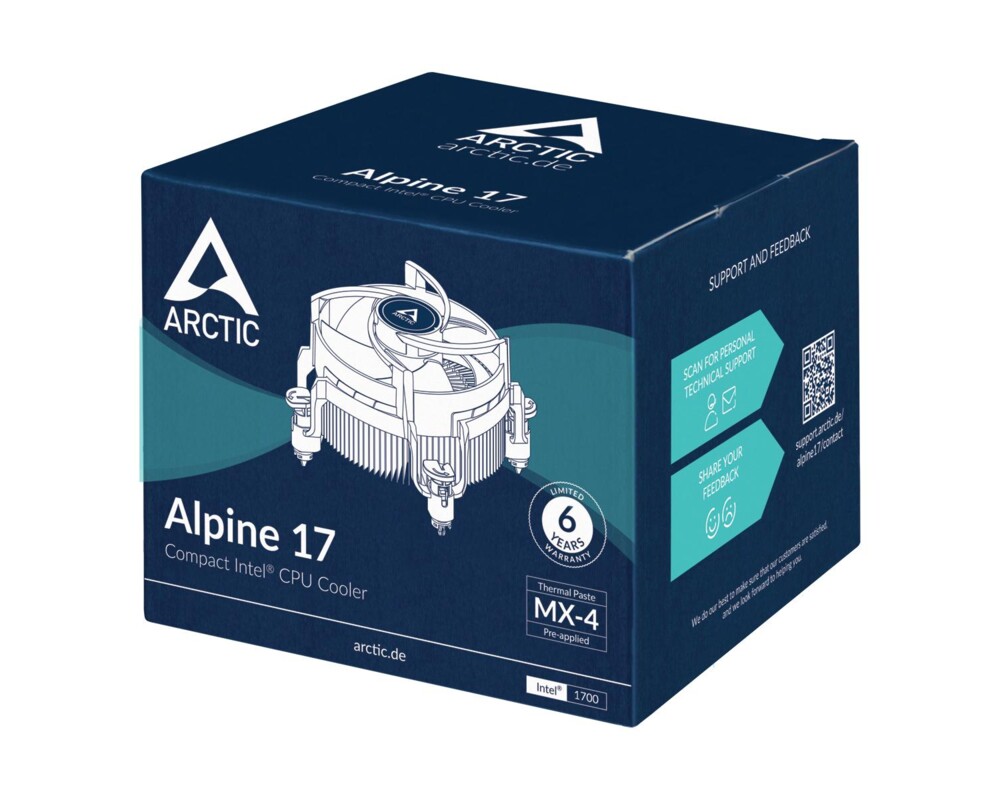Охладител за процесор Arctic Alpine 17, 1700 6