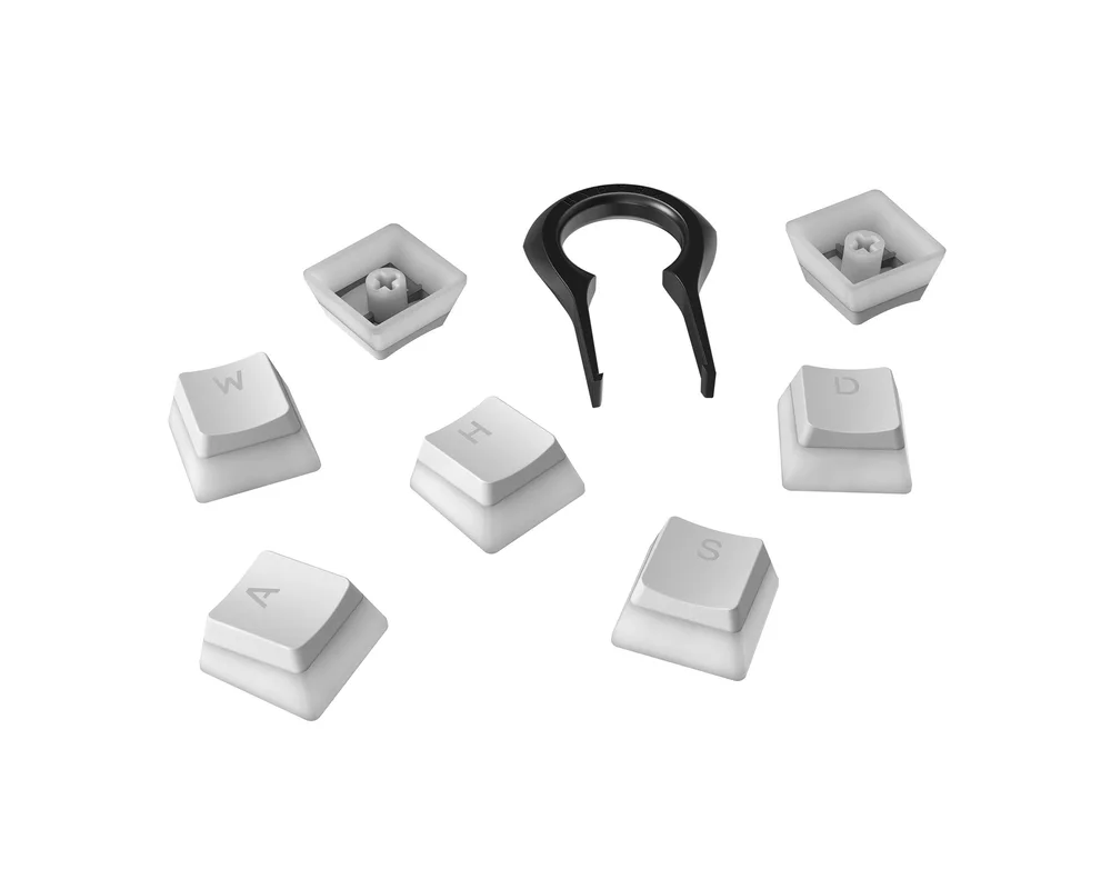 Геймърски аксесоари HP HyperX Pudding PBT US white gaming key cap 2
