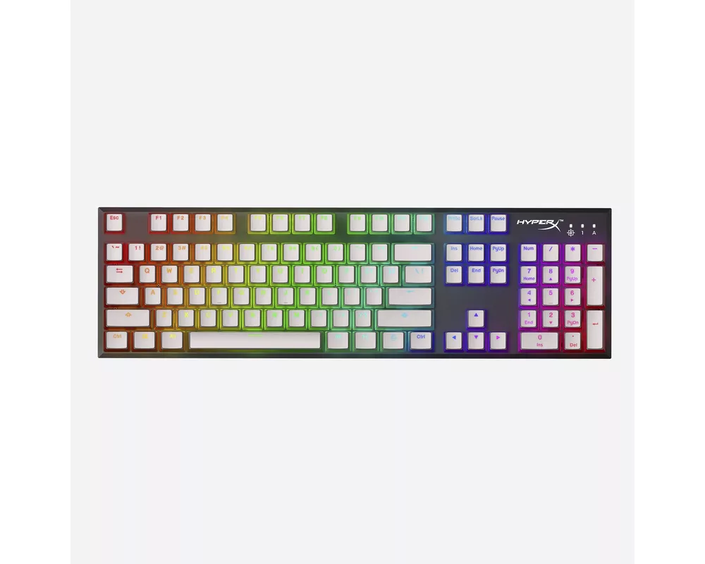 Геймърски аксесоари HP HyperX Pudding PBT US white gaming key cap 4