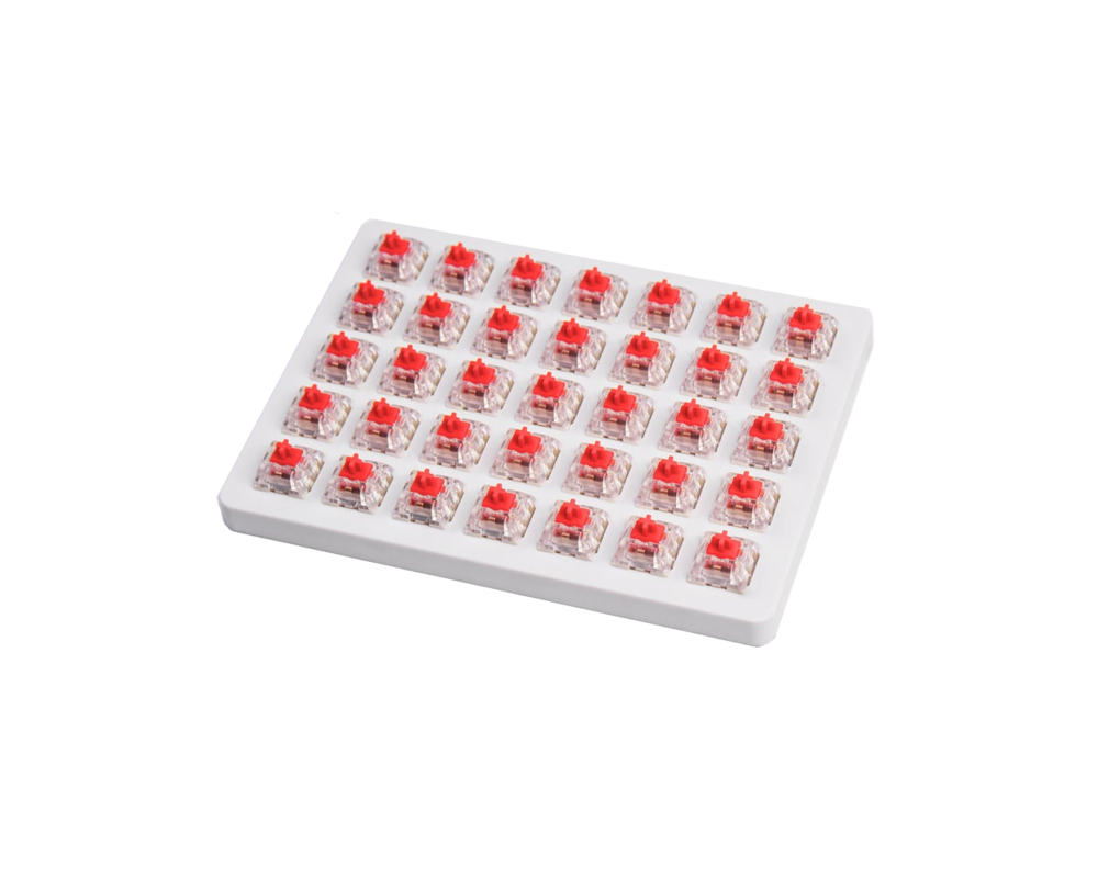 Геймърски аксесоари Суичове за механична клавиатура Keychron Kailh Red, Switch Set 35 броя 2