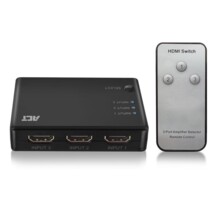  3 портов HDMI суич ACT AC7845, 4K@60Hz, USB, Дистанционно, Черен 367295 EWENT-ACT-SPLIT-AC7845 на топ цена - PIC.bg