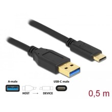 Delock USB-C мъжко - USB 3.2 A мъжко, 0.5 м 368380 DELOCK-83869 на топ цена - PIC.bg