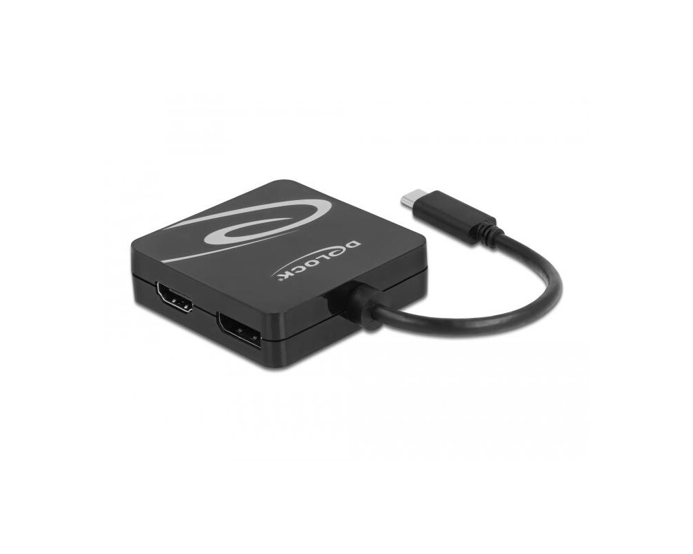 Адаптери 4 в 1 Delock 63129 USB-C мъжко - VGA / DVI / DP / HDMI женско, Черен 2