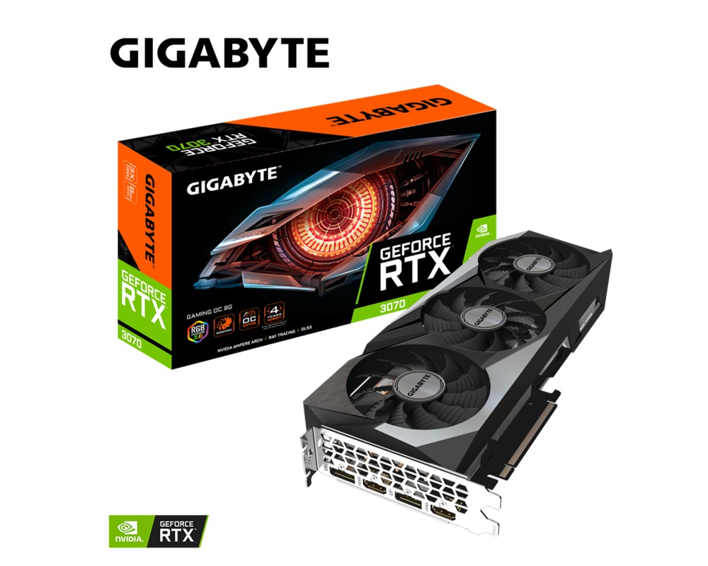 Видеокарта Gigabyte GeForce RTX 3070 GAMING OC 8GB GDDR6 (rev. 2.0) 8