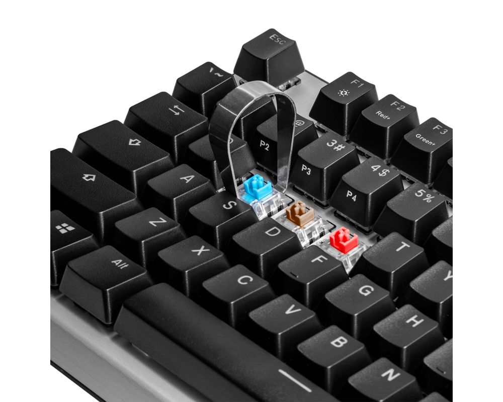 Клавиатура Геймърска Механична Клавиатура Cooler Master CK351, Brown Switches, US Layout, Hot Swappable, RGB 8