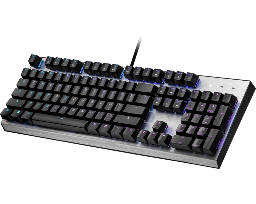 Клавиатура Геймърска Механична Клавиатура Cooler Master CK351, Red Switches, US Layout, Hot Swappable, RGB 3