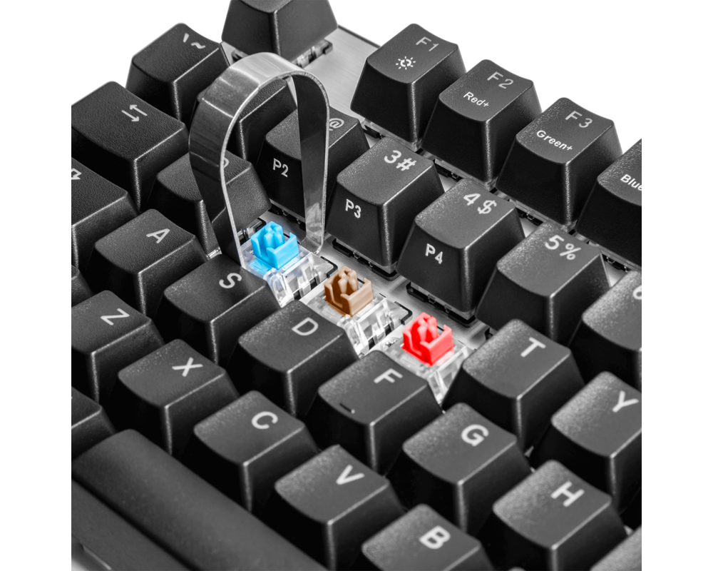 Клавиатура Геймърска Механична Клавиатура Cooler Master CK351, Red Switches, US Layout, Hot Swappable, RGB 9