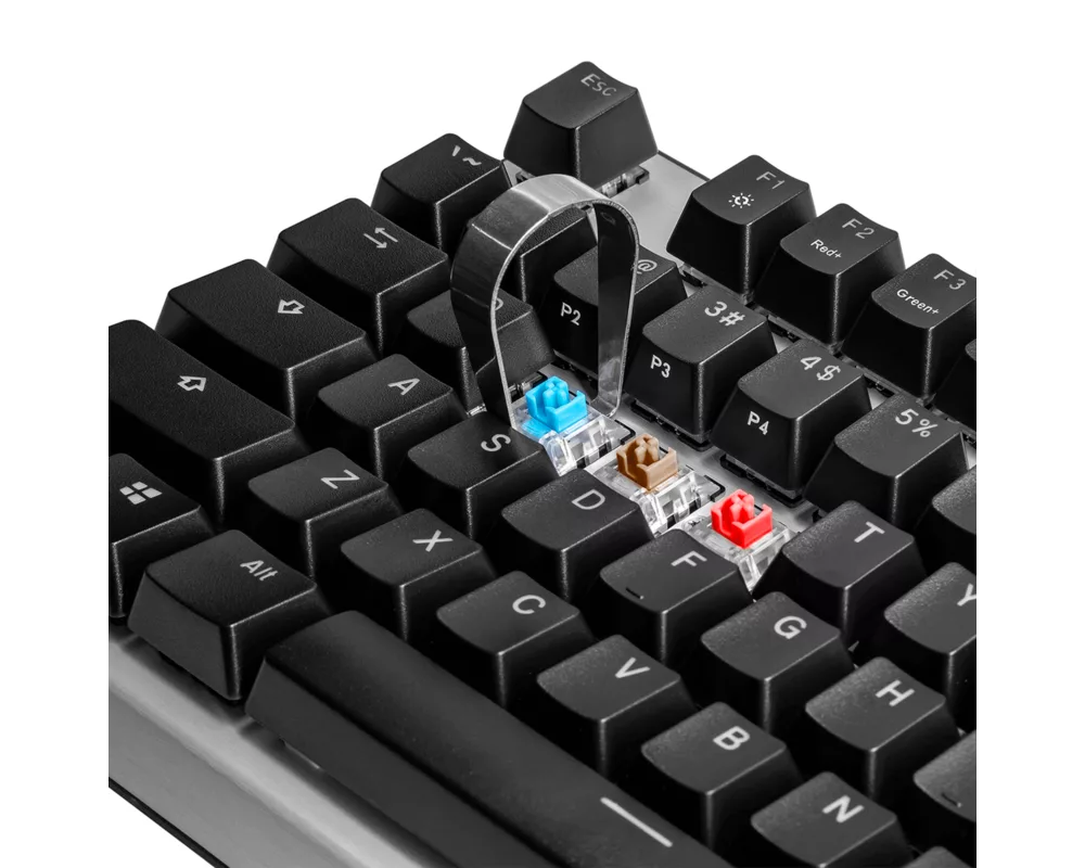 Клавиатура Геймърска Механична Клавиатура Cooler Master CK351, Red Switches, US Layout, Hot Swappable, RGB 8