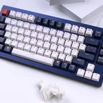Клавиатура Геймърска Механична клавиатура Keychron Q1 Navy Blue QMK TKL Gateron G Pro Blue Switch RGB LED ABS 4