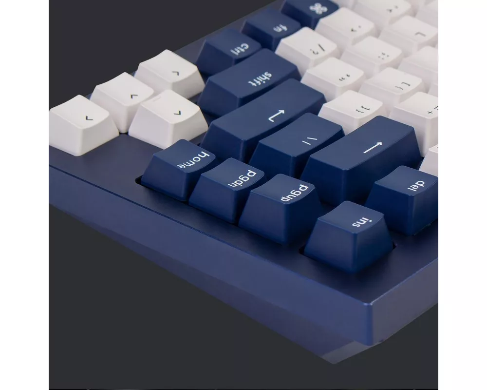 Клавиатура Геймърска Механична клавиатура Keychron Q1 Navy Blue QMK TKL Gateron G Pro Blue Switch RGB LED ABS 5