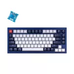 Клавиатура Геймърска Механична клавиатура Keychron Q1 Navy Blue QMK TKL Gateron G Pro Blue Switch RGB LED ABS 2