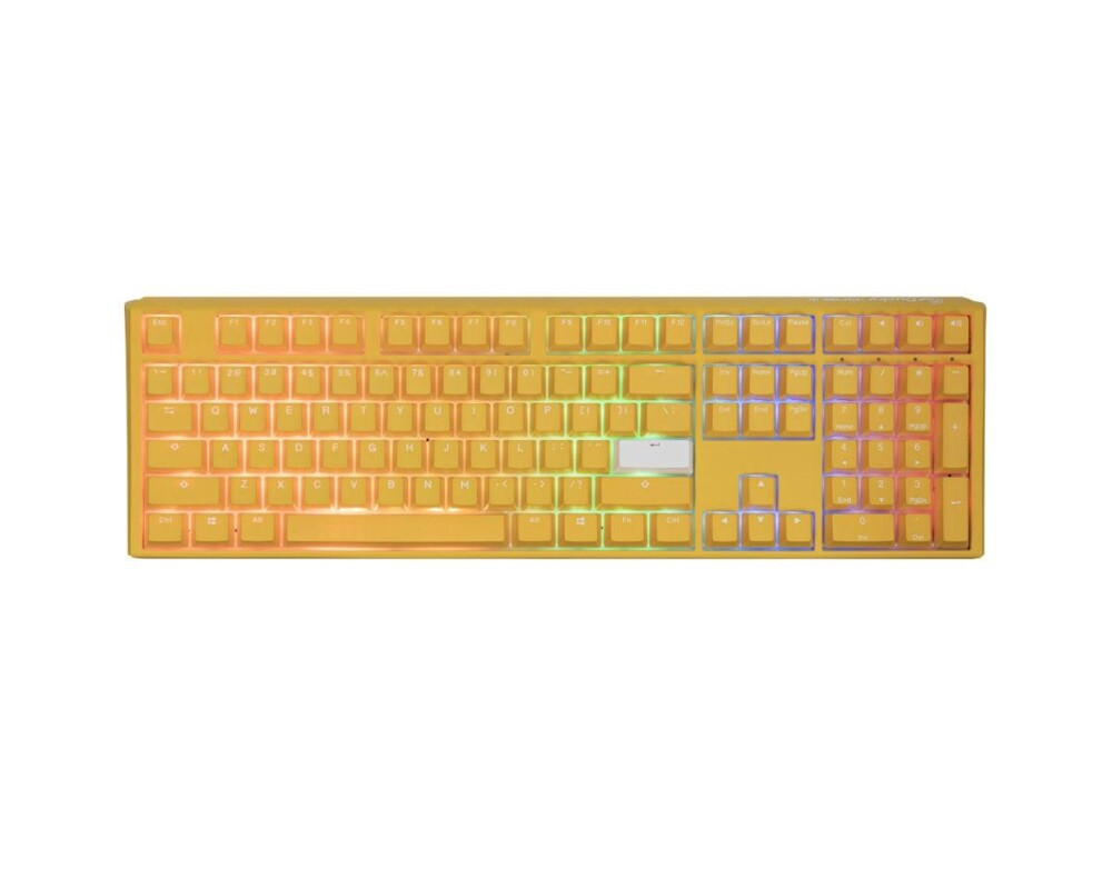 Клавиатура Геймърскa механична клавиатура Ducky One 3 Yellow Full-Size, Cherry MX Blue 8