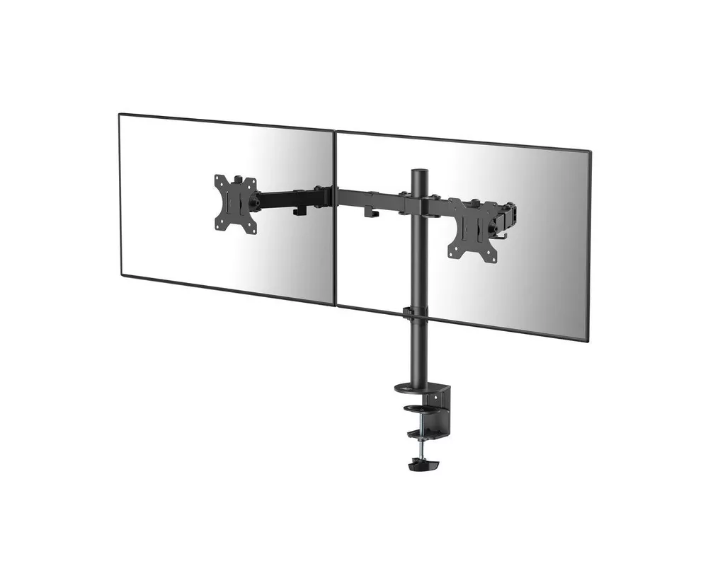 Стойка за 2 мониторa ACT AC8302, за бюро, Регулируема, 32", 2x8 кг, Черна 2