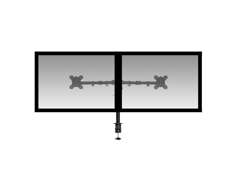 Стойка за 2 мониторa ACT AC8302, за бюро, Регулируема, 32", 2x8 кг, Черна 5