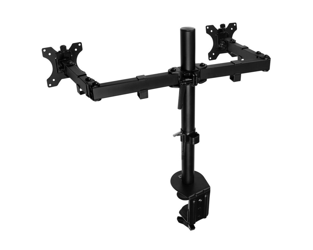 Стойка за 2 мониторa ACT AC8302, за бюро, Регулируема, 32", 2x8 кг, Черна 2