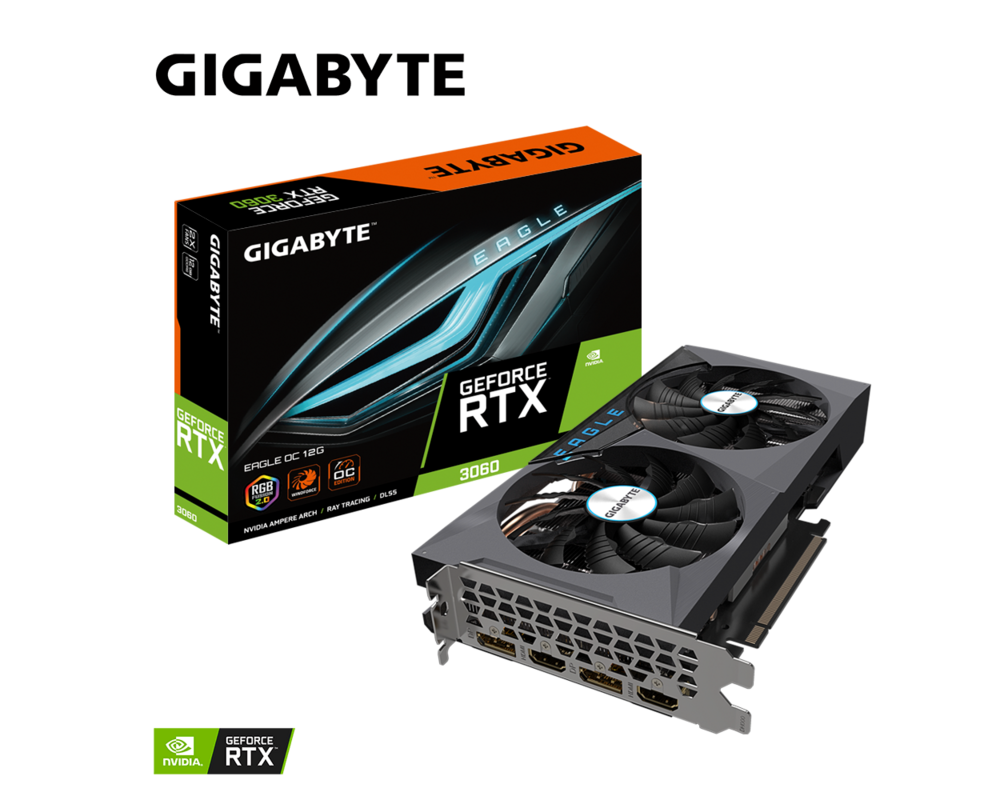 Видеокарта Gigabyte GeForce RTX 3060 EAGLE OC 12GB GDDR6 (rev. 1.0) 8