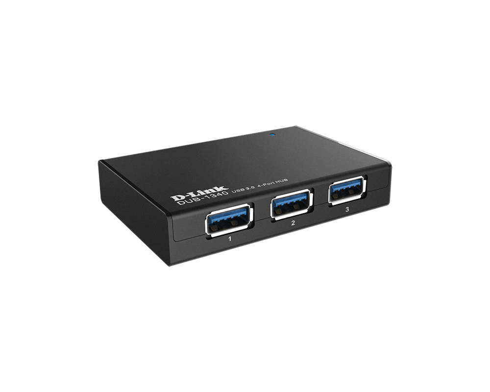 USB хъб D-Link DUB-1340/E 4-Port Superspeed USB 3.0 HUB DUB-1340/E 6