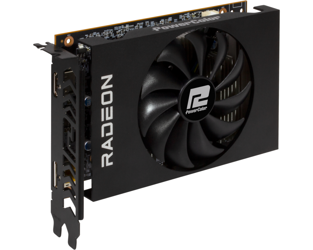 Видеокарта Видеокарта PowerColor AMD Radeon RX 6400 ITX, 4GB 3