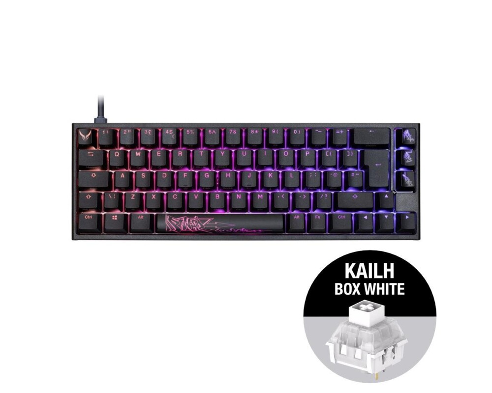 Клавиатура Геймърскa механична клавиатура Ducky x PowerColor One 2 SF RGB, Kailh BOX White 2