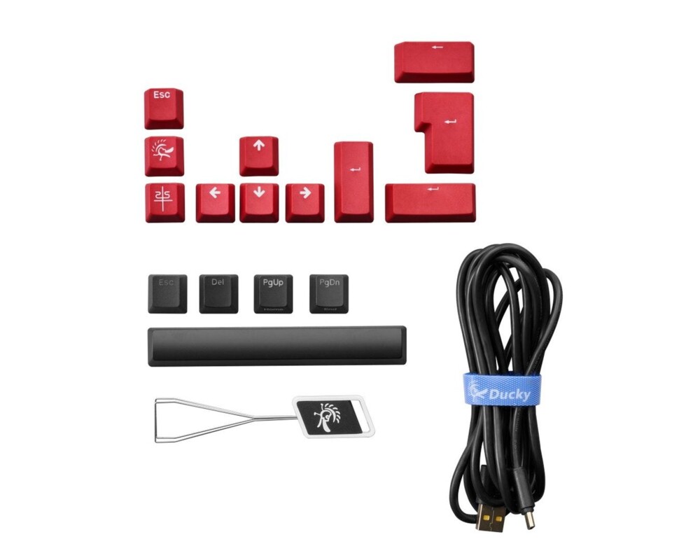 Клавиатура Геймърскa механична клавиатура Ducky x PowerColor One 2 SF RGB, Kailh BOX White 15