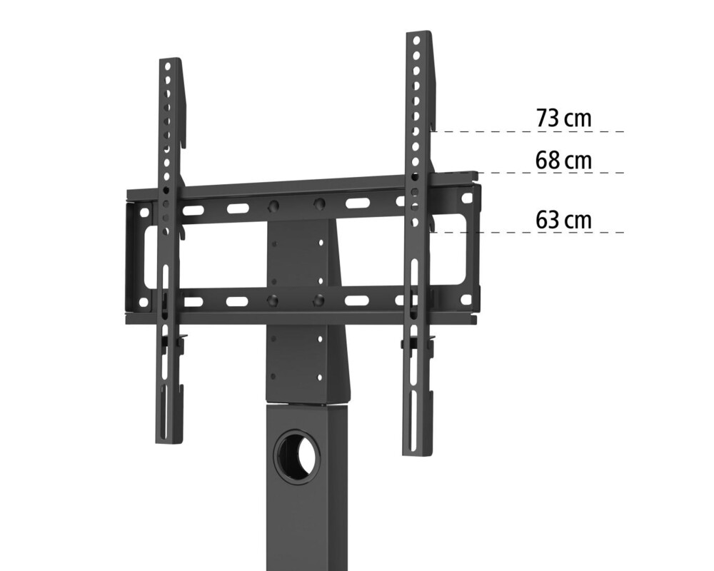 Стойка за TV HAMA, Регулируема, 140 cm (55"), Стъклена основа, Черен 5