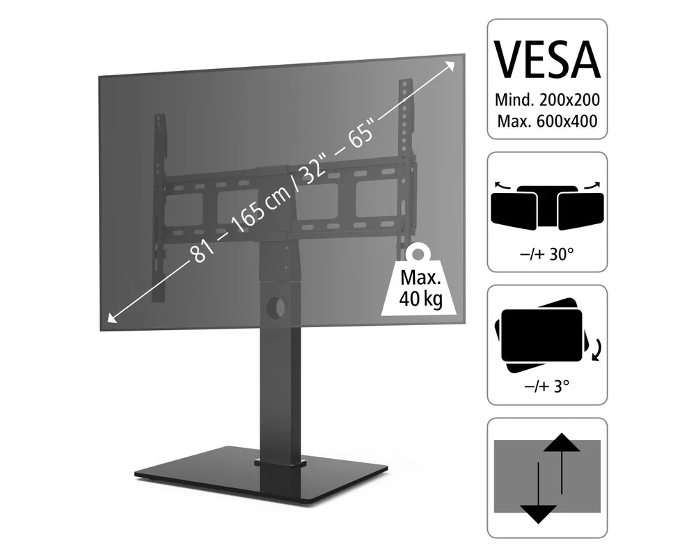 Стойка за TV HAMA, 65", 118095 4
