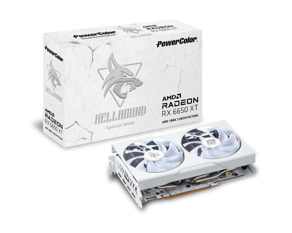 Видеокарта PowerColor Radeon RX 6650 XT Hellhound Spectral White OC 8GB GDDR6 7