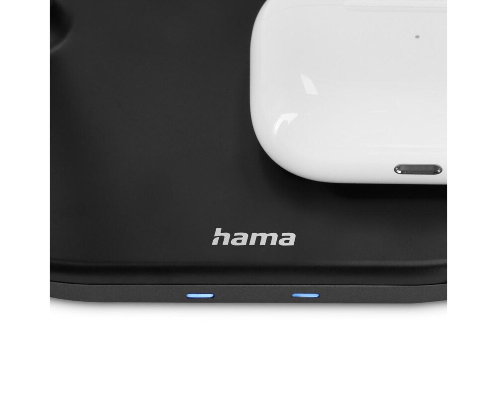 Зарядно Безжично  HAMA MagCharge, За iPhone AirPods, Черен 9