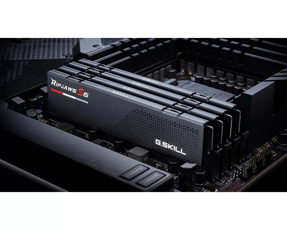 Памет G.SKILL Ripjaws S5 Black 32GB(2x16GB) DDR5 PC5-48000 6000MHz CL32 F5-6000J3238F16GX2-RS5K 5