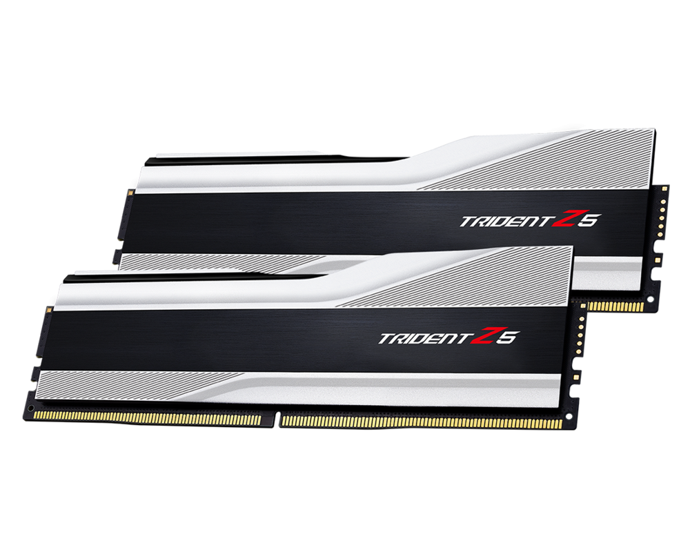 Памет G.SKILL Trident Z5 Silver, 32GB(2x16GB), DDR5, PC5-44800, 5600MHz, CL36, F5-5600J3636C16GX2-TZ5S 4