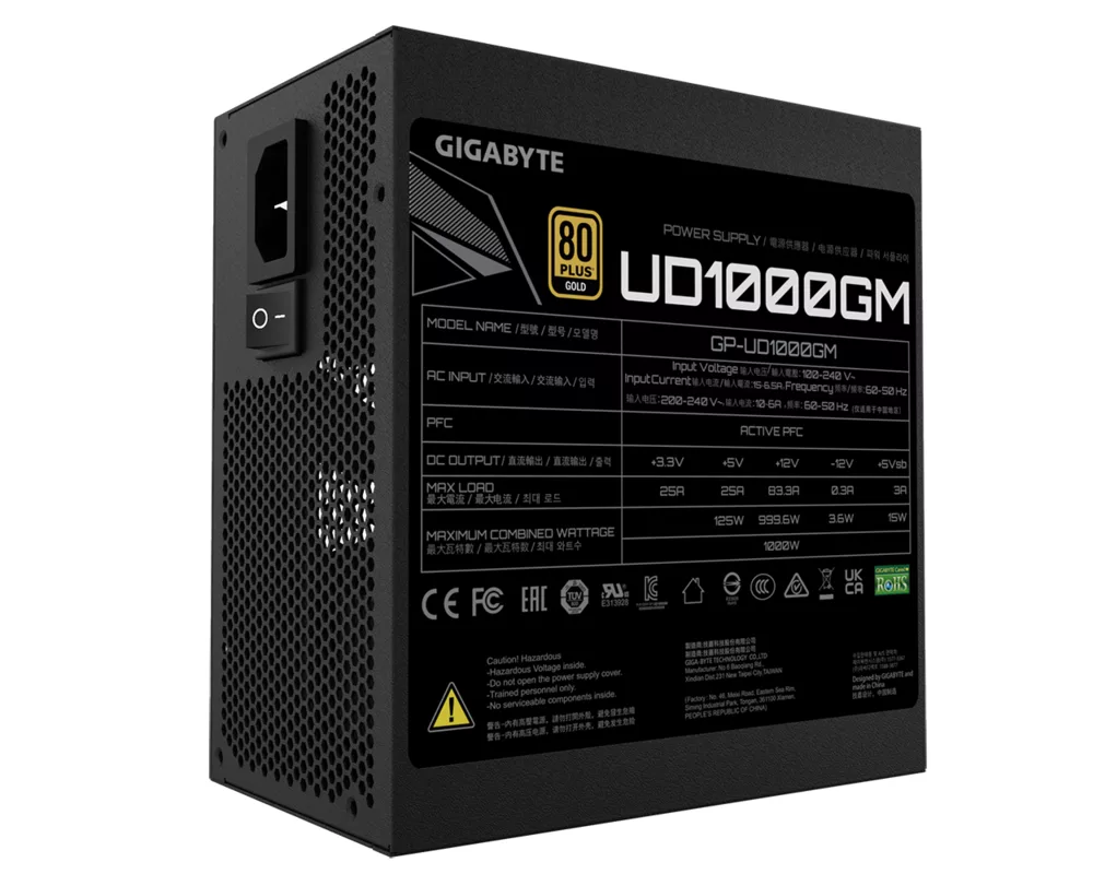 Захранване Gigabyte UD1000GM, 1000W 5