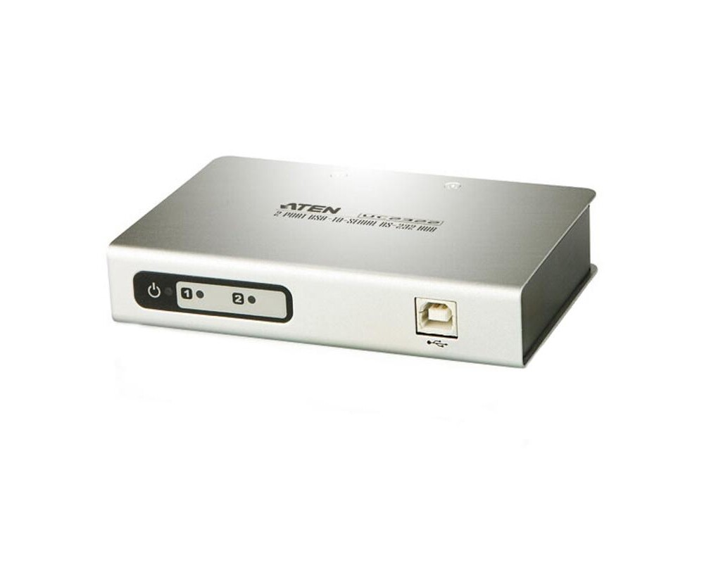 Кабел 2-портов хъб ATEN ATEN UC2322, USB към RS-232 4