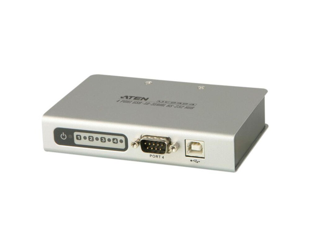 Адаптери 4-портов хъб ATEN UC2324, USB към RS-232 4