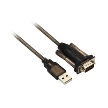  Кабел конвертор ACT Ewent AC6000, USB-A мъжко - Сериен порт D-sub 9-pin мъжко, 1.5 м, Черен 416319 EWENT-ACT-AC6000 на топ цена - PIC.bg