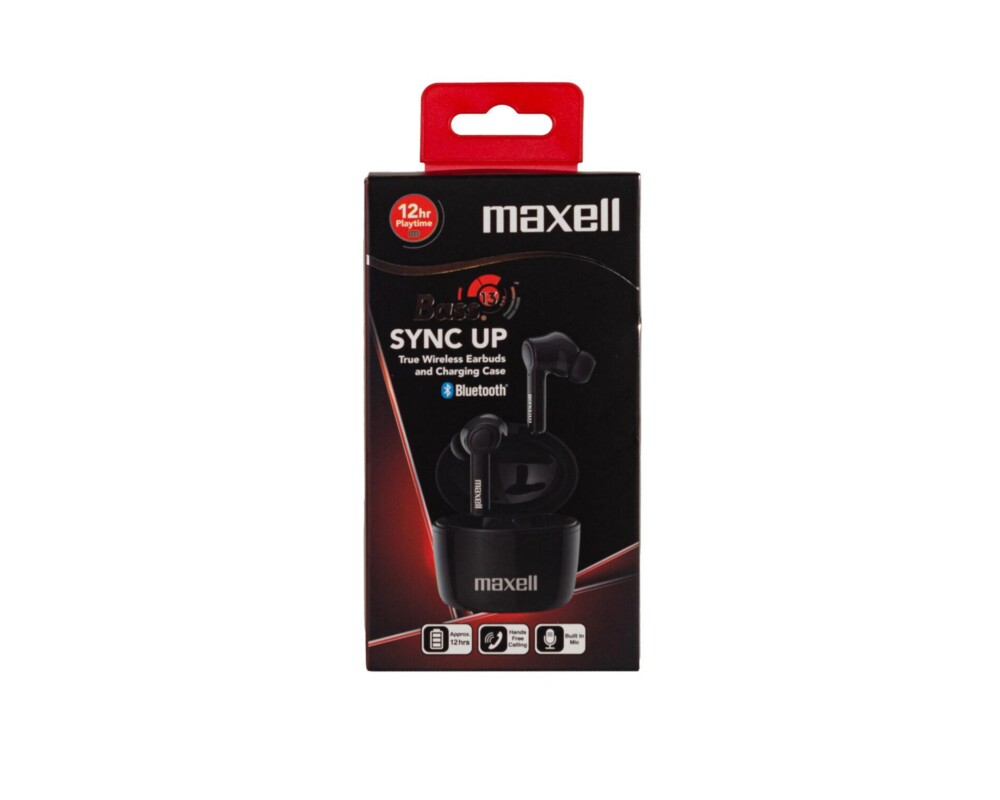 Слушалки Блутут слушалки Maxell Bass13 TWS, True Wireless, Bluetooth 5.0, Черни 4