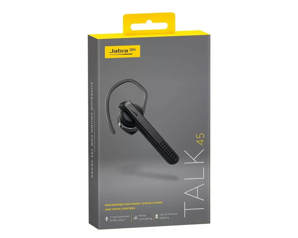 Слушалки Безжично хендсфри Jabra Talk 45, Работа 6 ч., Черен 4