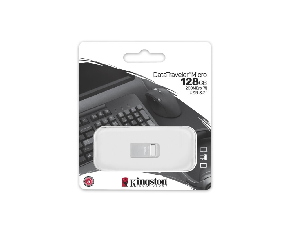 Флаш памет KINGSTON 128GB DataTraveler Micro 200MB 7