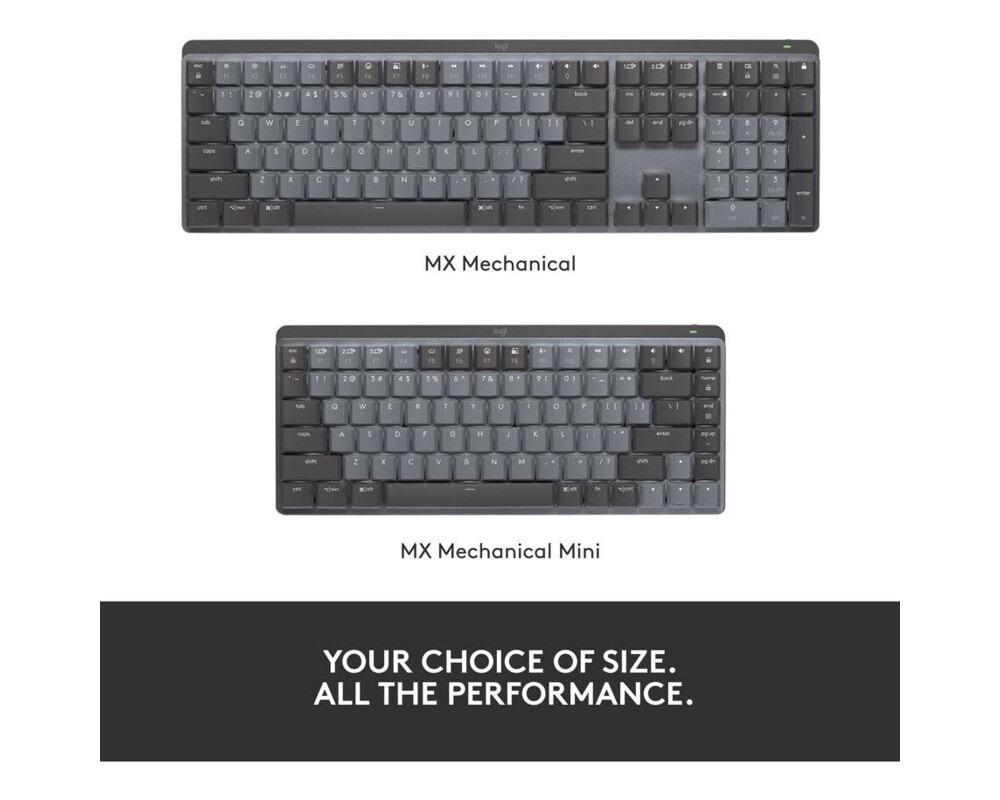 Клавиатура LOGITECH MX Mechanical Wireless Illuminated Performance Keyboard - GRAPHITE - (US) INTL - 2.4GHZ 14