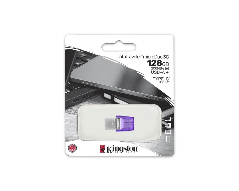 Флаш памет KINGSTON 128GB DataTraveler microDuo 3C 200MB 8