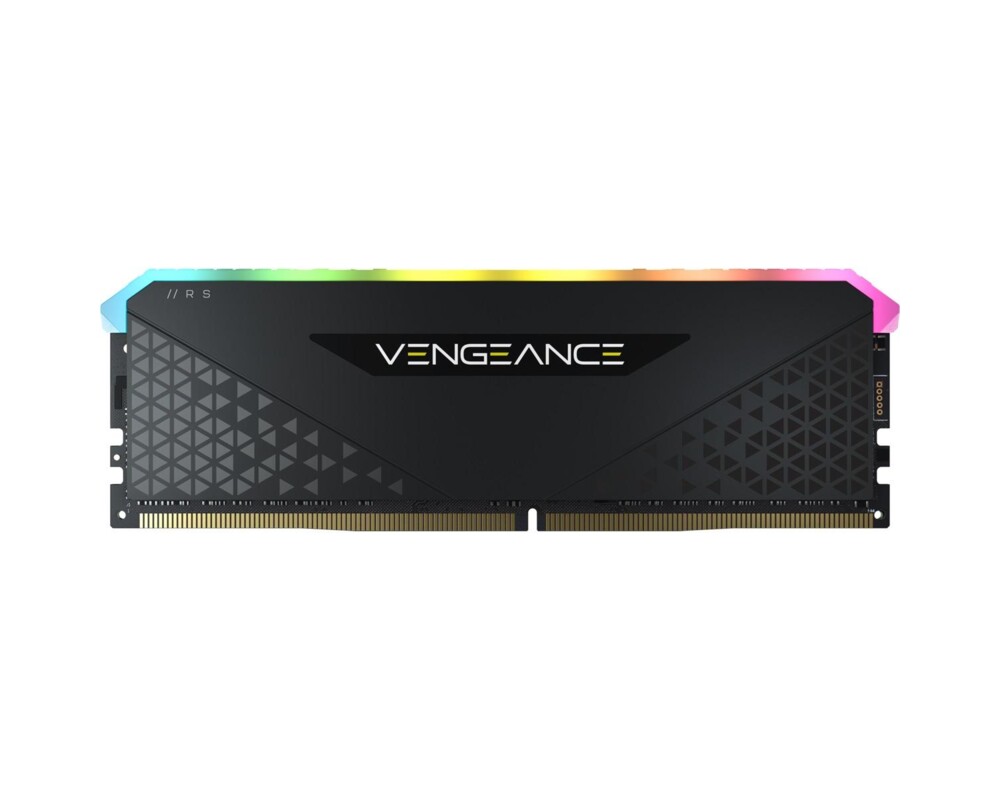 Памет CORSAIR VENGEANCE RGB RS 8GB DDR4 3200MHz DIMM Unbuffered 16-20-20-38 Black PCB 1.35V XMP 2.0 7