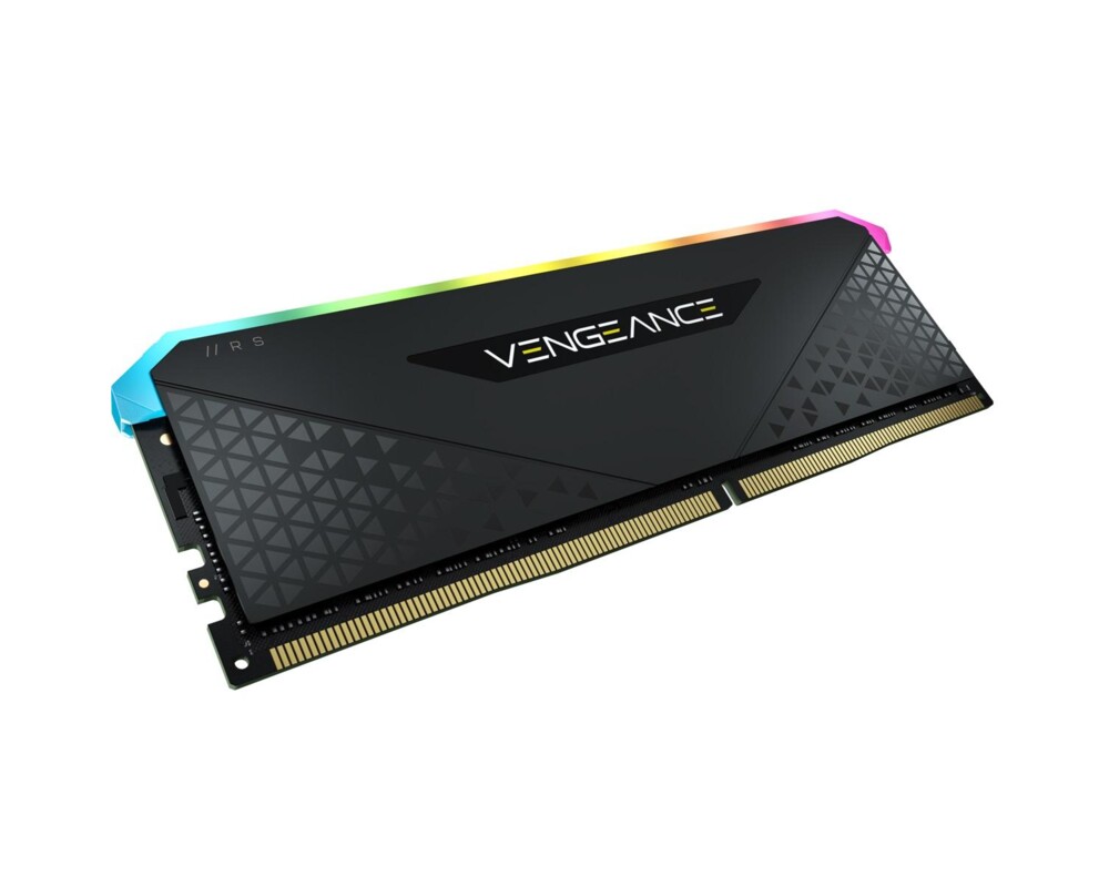 Памет CORSAIR VENGEANCE RGB RS 8GB DDR4 3200MHz DIMM Unbuffered 16-20-20-38 Black PCB 1.35V XMP 2.0 6