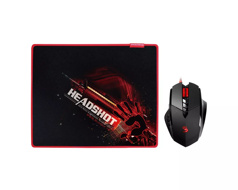 Мишка Геймърски комплект мишка Bloody V7M + пад B071 2