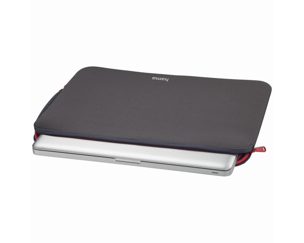 Чанта Калъф за лаптоп HAMA Neoprene, 11.6"(30cm), Сив/Червен 2
