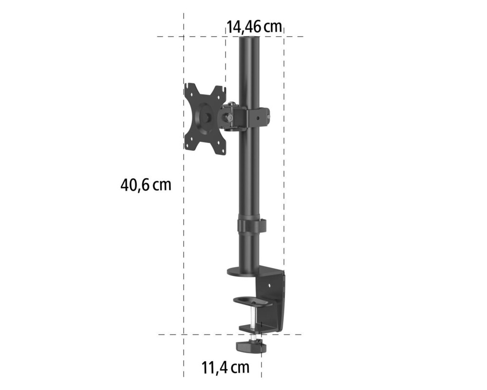 Стойка HAMA, Регулируема, 13" - 32", 10 кг, Черен 6