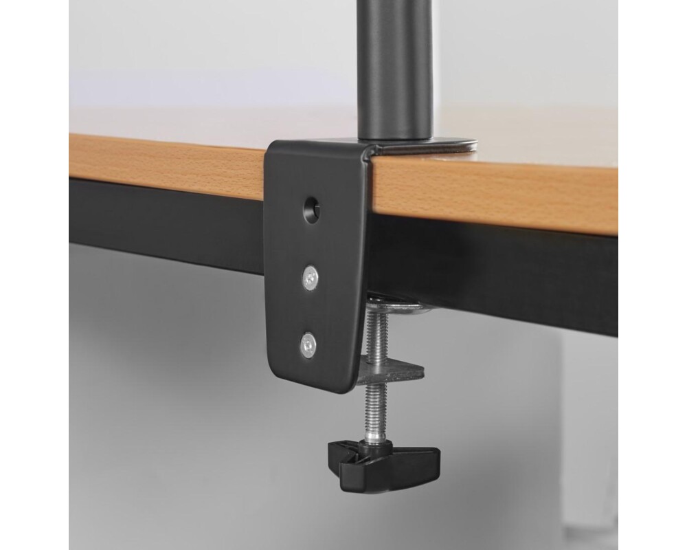 Стойка за 2 монитора за бюро HAMA Регулируема, 13" - 32", 8 кг, Swivel/Tilt, Черна 8