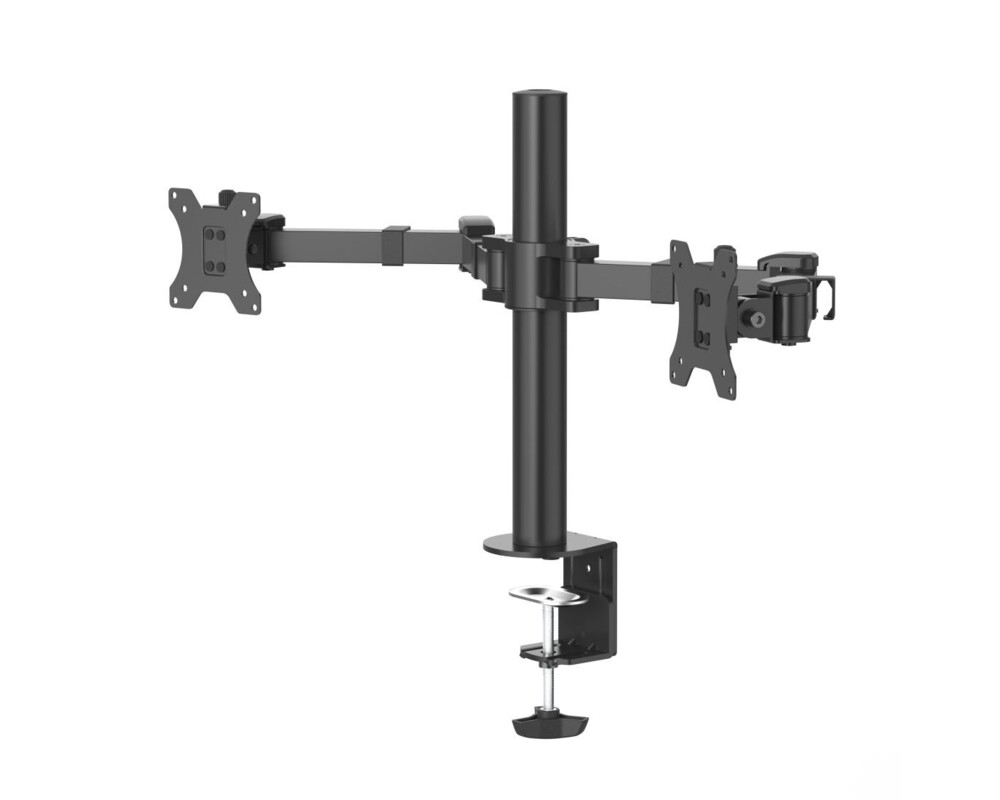 Стойка за 2 монитора за бюро HAMA Регулируема, 13" - 35", 15 кг, Swivel/Tilt, Черна 5