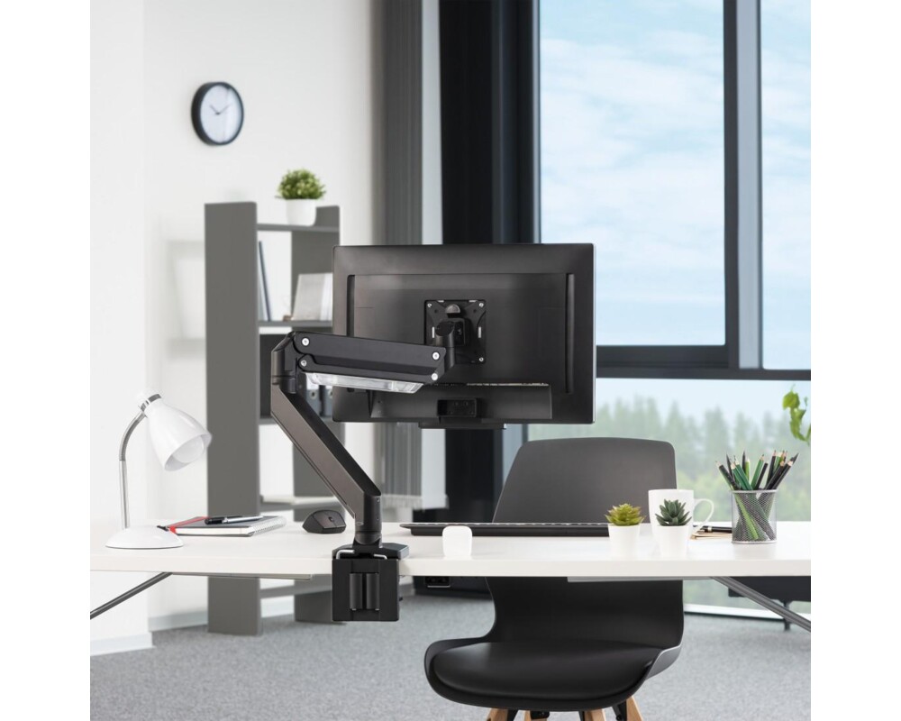 Стойка HAMA, Регулируема, Амортисьор, 13" - 35", 15 кг, Черна 11