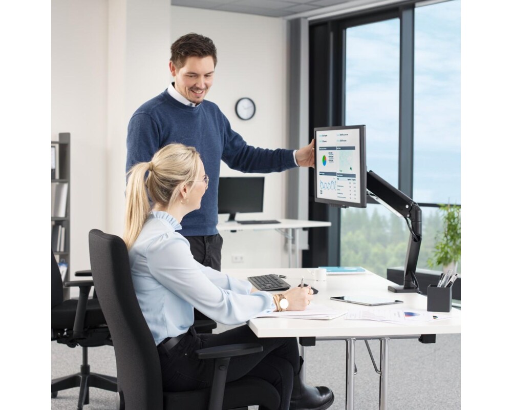 Стойка HAMA, Регулируема, Амортисьор, 13" - 35", 15 кг, Черна 14