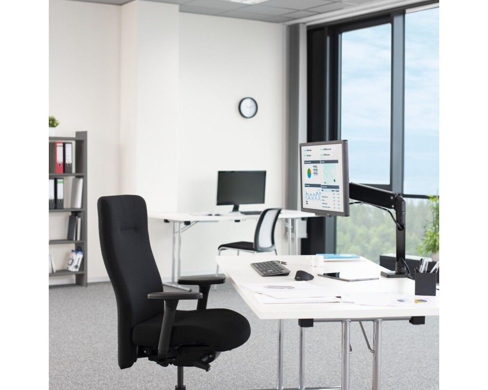 Стойка HAMA, Регулируема, Амортисьор, 13" - 35", 15 кг, Черна 10