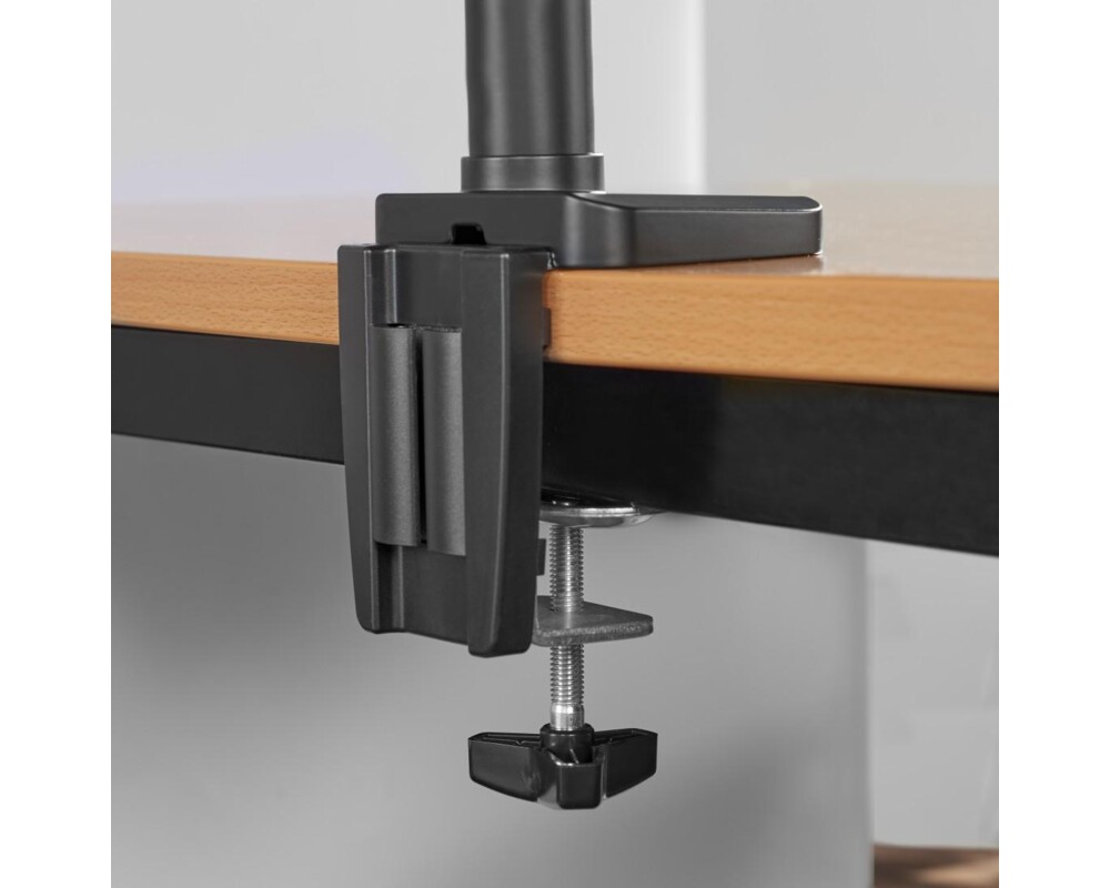 Стойка за 2 монитора за бюро HAMA, Регулируема, Амортисьор, 13" - 32", 12 кг, Черна 4